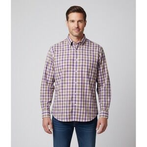 Peter Millar Plaid Button Up Shirt Mens XXL Old Money Coastal Preppy Classic Ivy